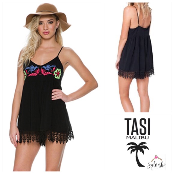 🔥TASI MALIBU ERIN Romper - Black - Picture 1 of 6